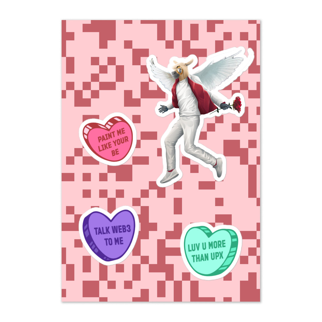 Cupid Miles Sticker sheet